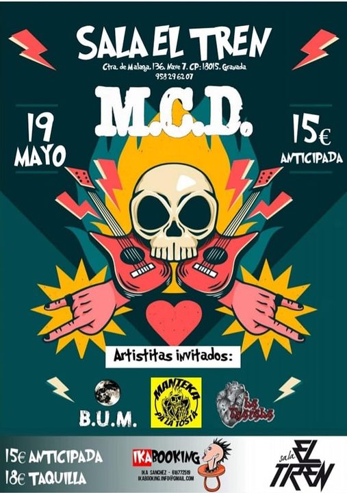 Cartel de concierto Manteka